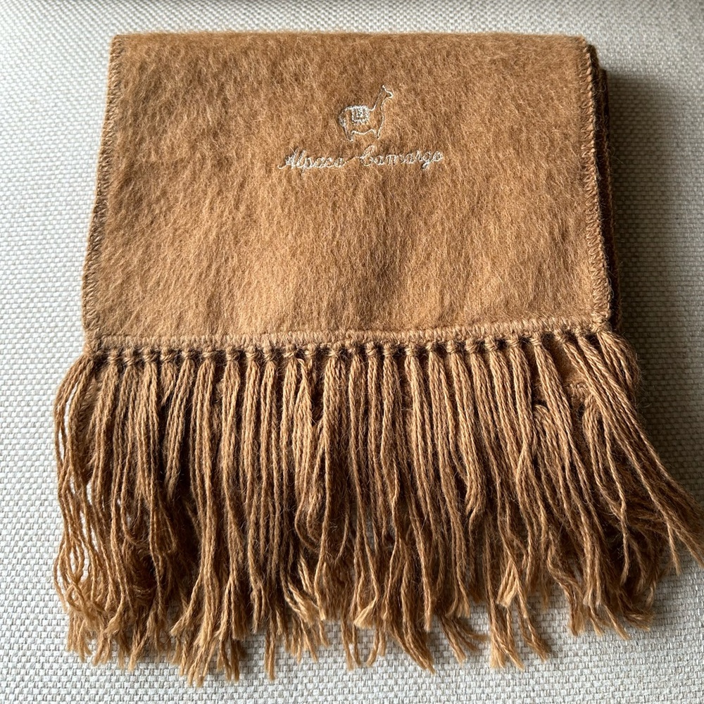 Fringed Alpaca Carmago Scarf